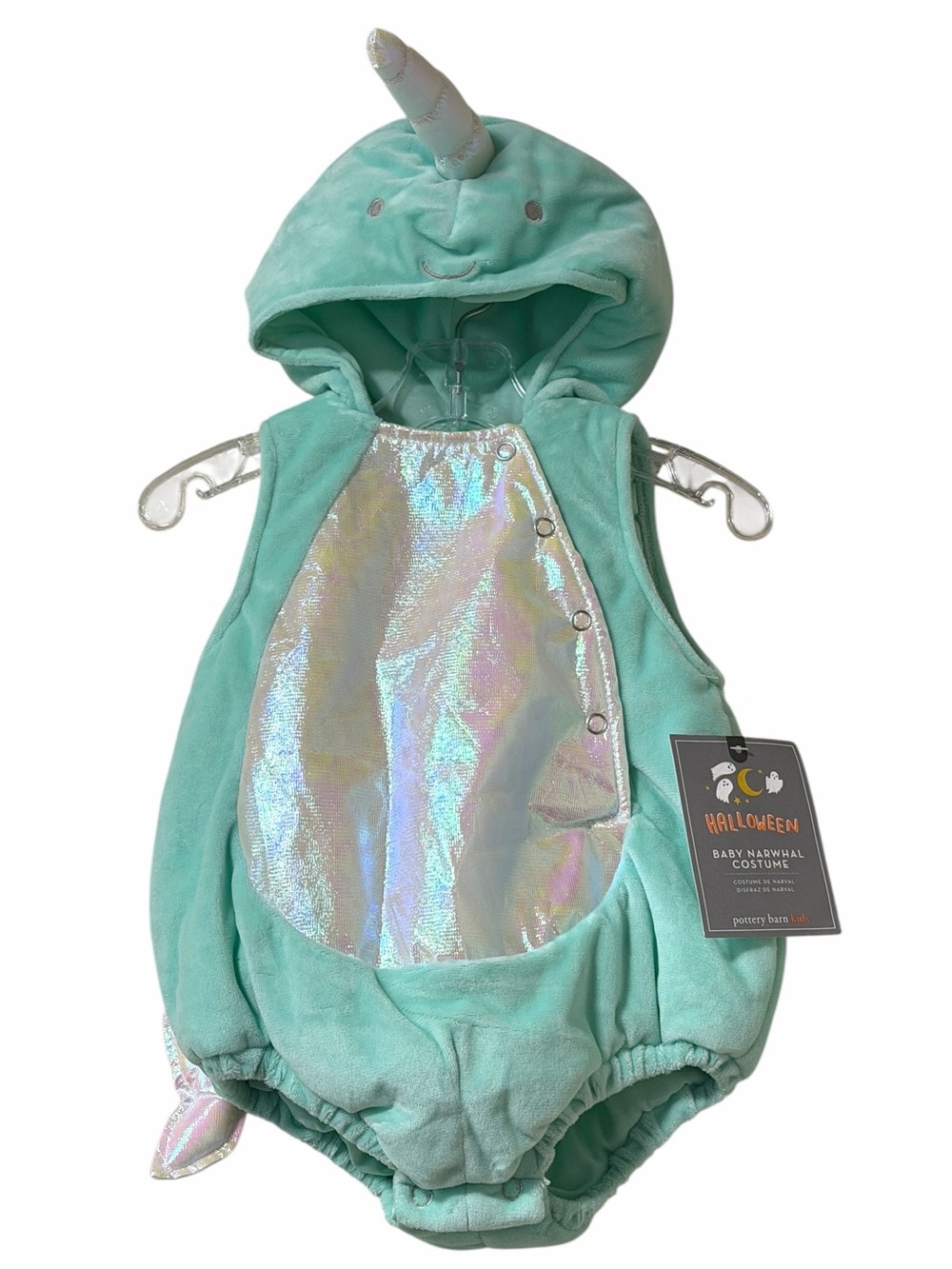 Pottery Barn Kids Baby Narwhal Costume Size 0-6 Months